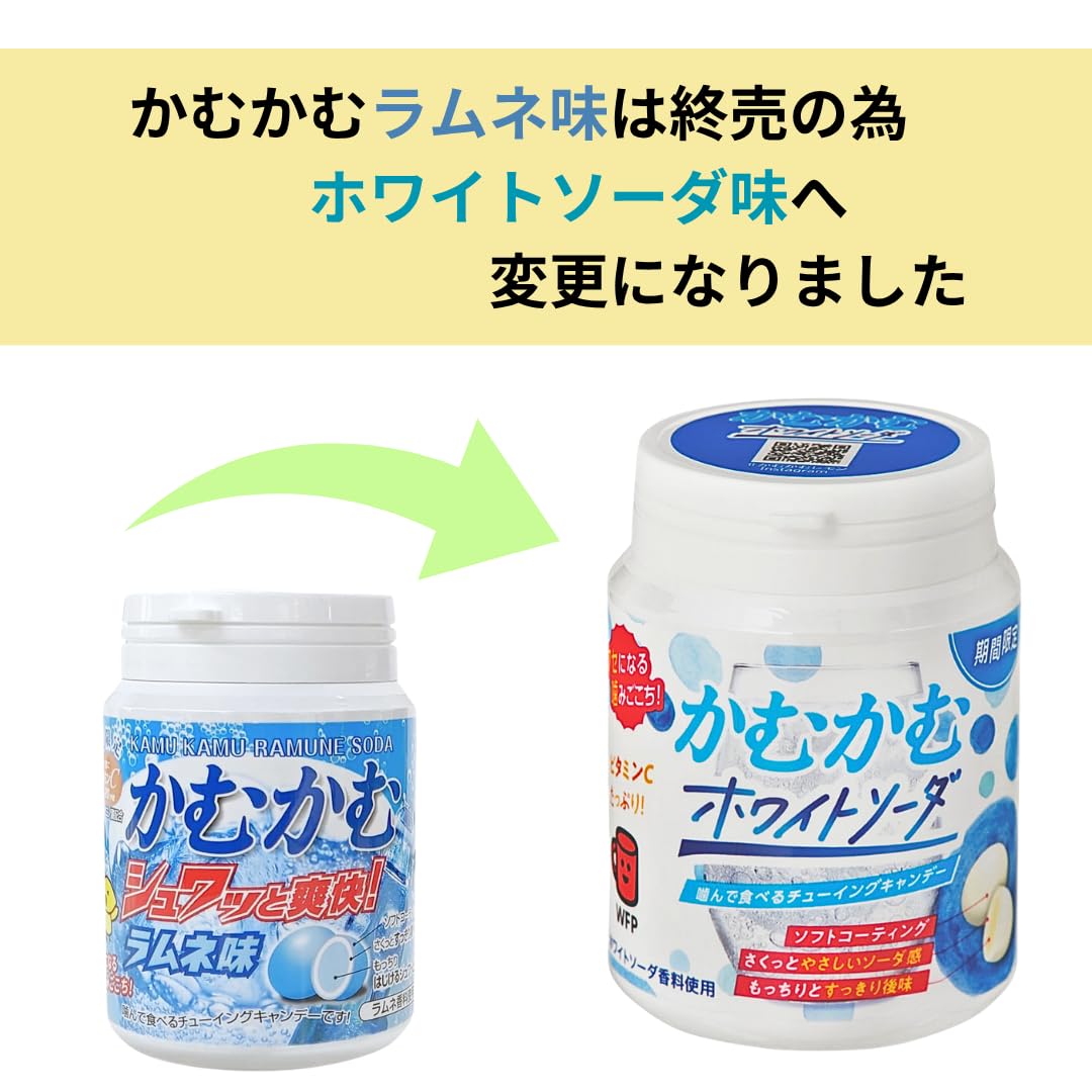 Amazon | かむ かむ レモン シャインマスカット ホワイトソーダ 3種