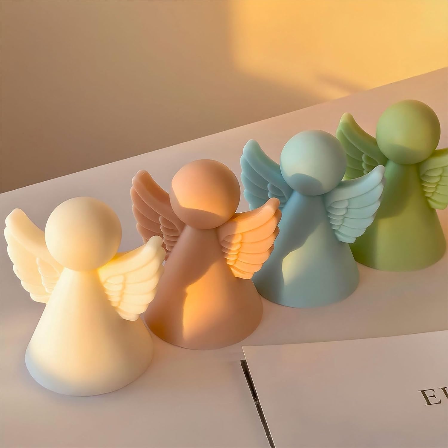 Flexible Silicone Crafting Detailed Angelic Wing Designs for Scented Soap Making Projects Making