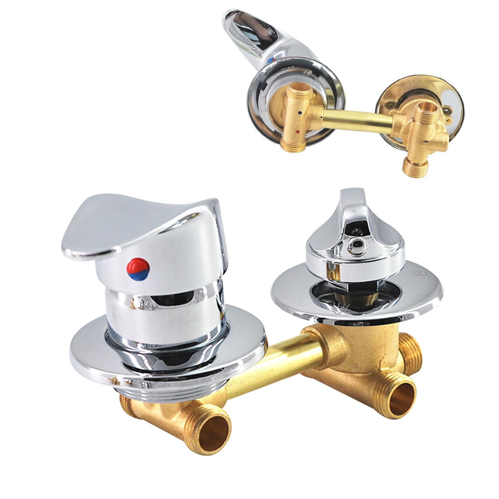 Mitigeur de cabine de douche 2 voies en laiton : stop aux fuites d'entraxe 12,5cm