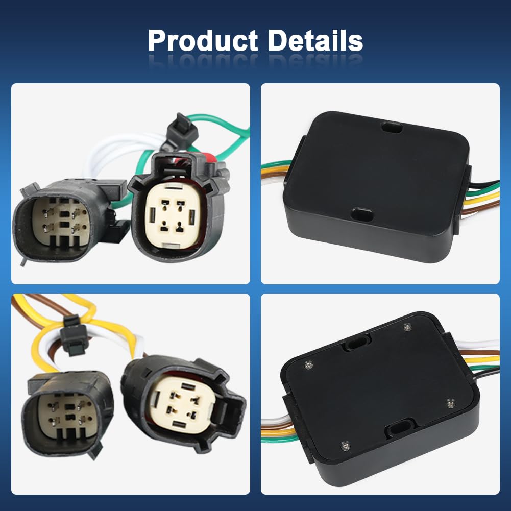 4-Pin Trailer Wiring Harness for Trailer Light Connect Compatible with 2015-2025 Ford Transit 150, 250, 350, E-Transit 2022-2025 Replacement for 56327