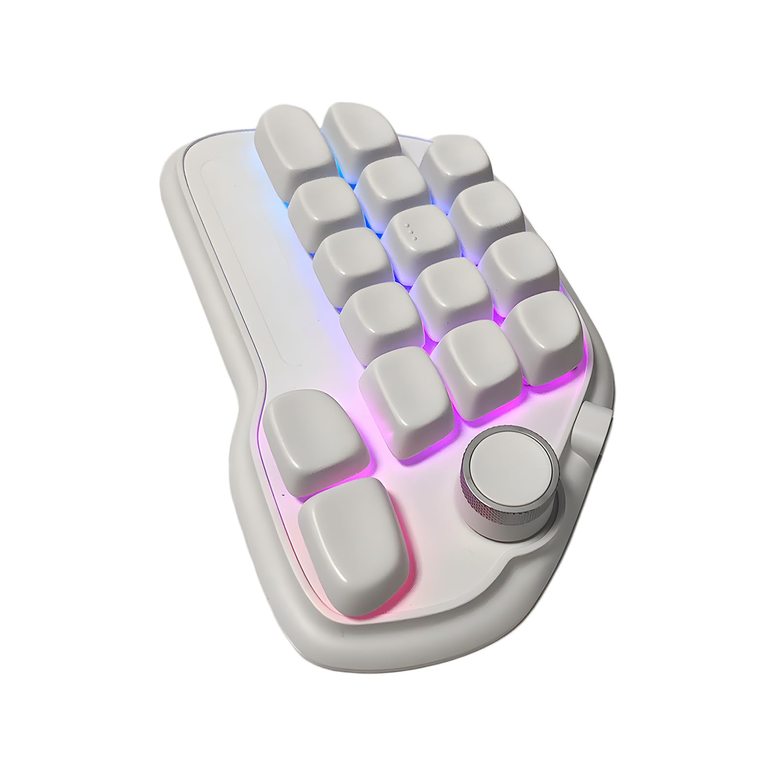 Pavé numérique mécanique USB Filaire 17 Touches échangeables à Chaud avec rétroéclairage RVB et Touches PBT Via programmable pour Ordinateur Portable pavé numérique d ' éclairage RVB
