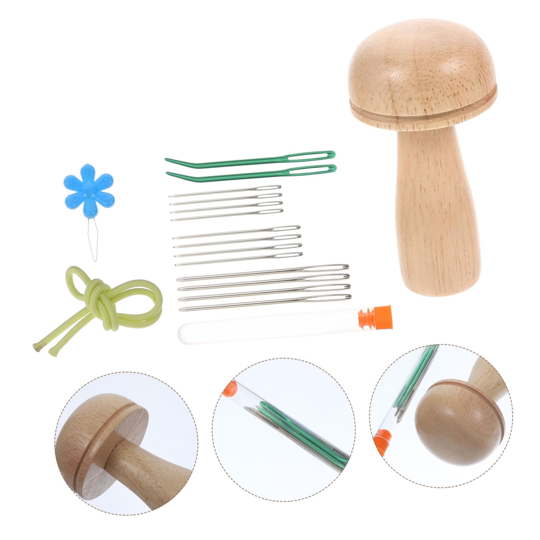SHINEOFI 3sets Aghi Da Cucito Per Maglieria Kit Multi-funzione Per Lavoro Maglia Strumenti Per Cucire e Riparare Maglioni e Sciarpe Design Ergonomico Per Principianti e Esperti Colori Misti