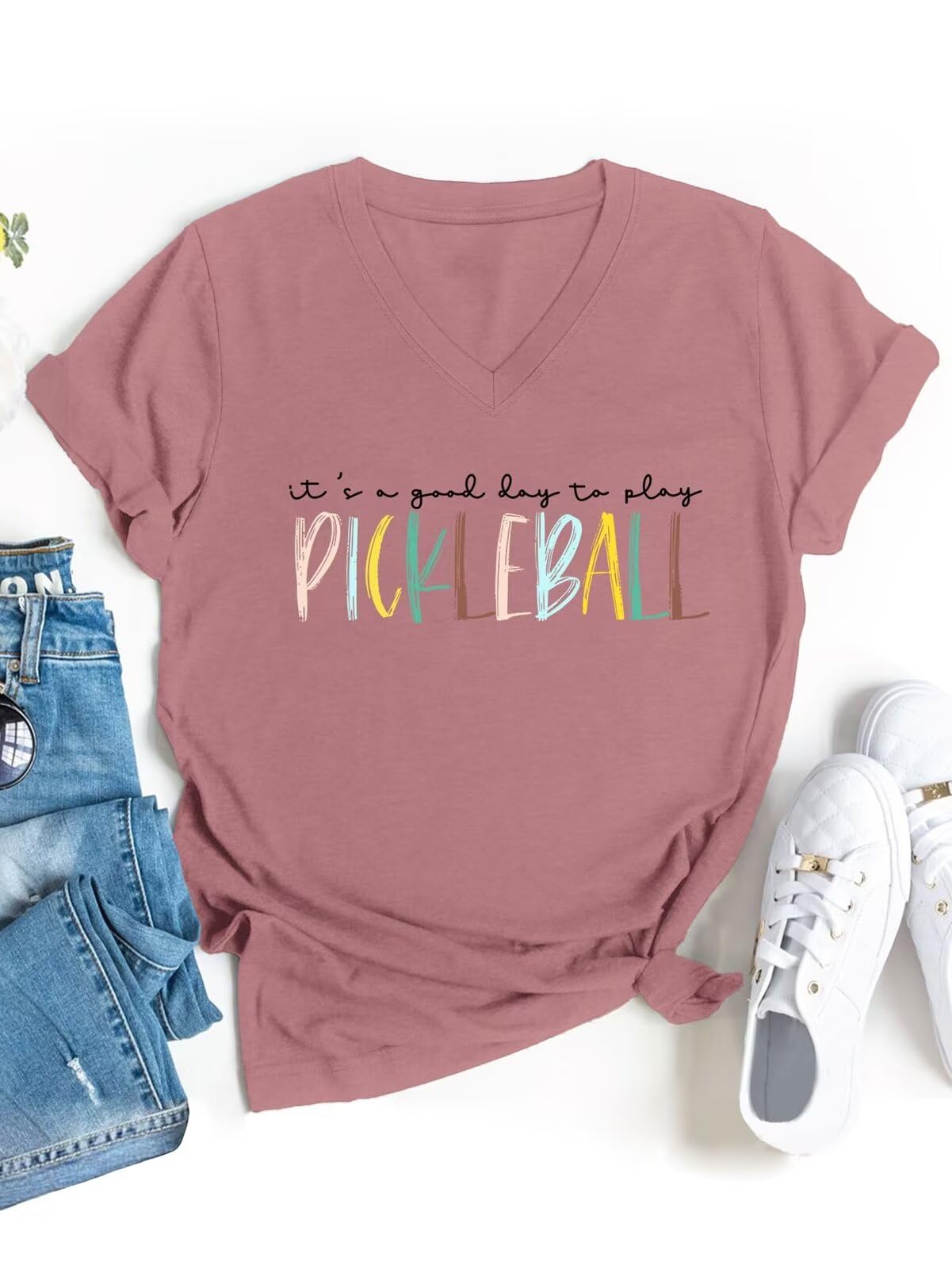 Womens Graphic T Shirts Stronger Than The Storm Printed Tees Short Sleeve Tee Humorous Letter Print Top
