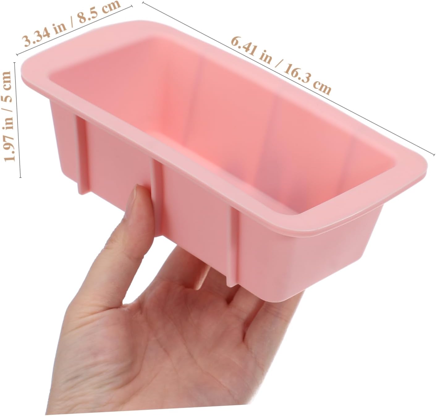 2pcs Silicone Rectangular Cake Mold Baking Molds for Toast Mousse and Bread Food-grade Silicone Easy Desserts