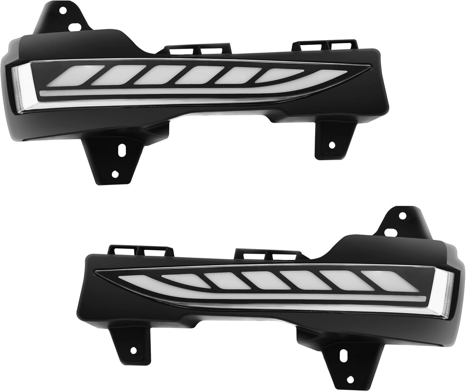 Sequential LED Daytime Running Lights For Tesla Model 3 2017-2023,Model Y 2020-2023, Unique Design Dual-Colors DRL With Starting Animated Dynamic Amber Turn Signal led fog lights for tesla