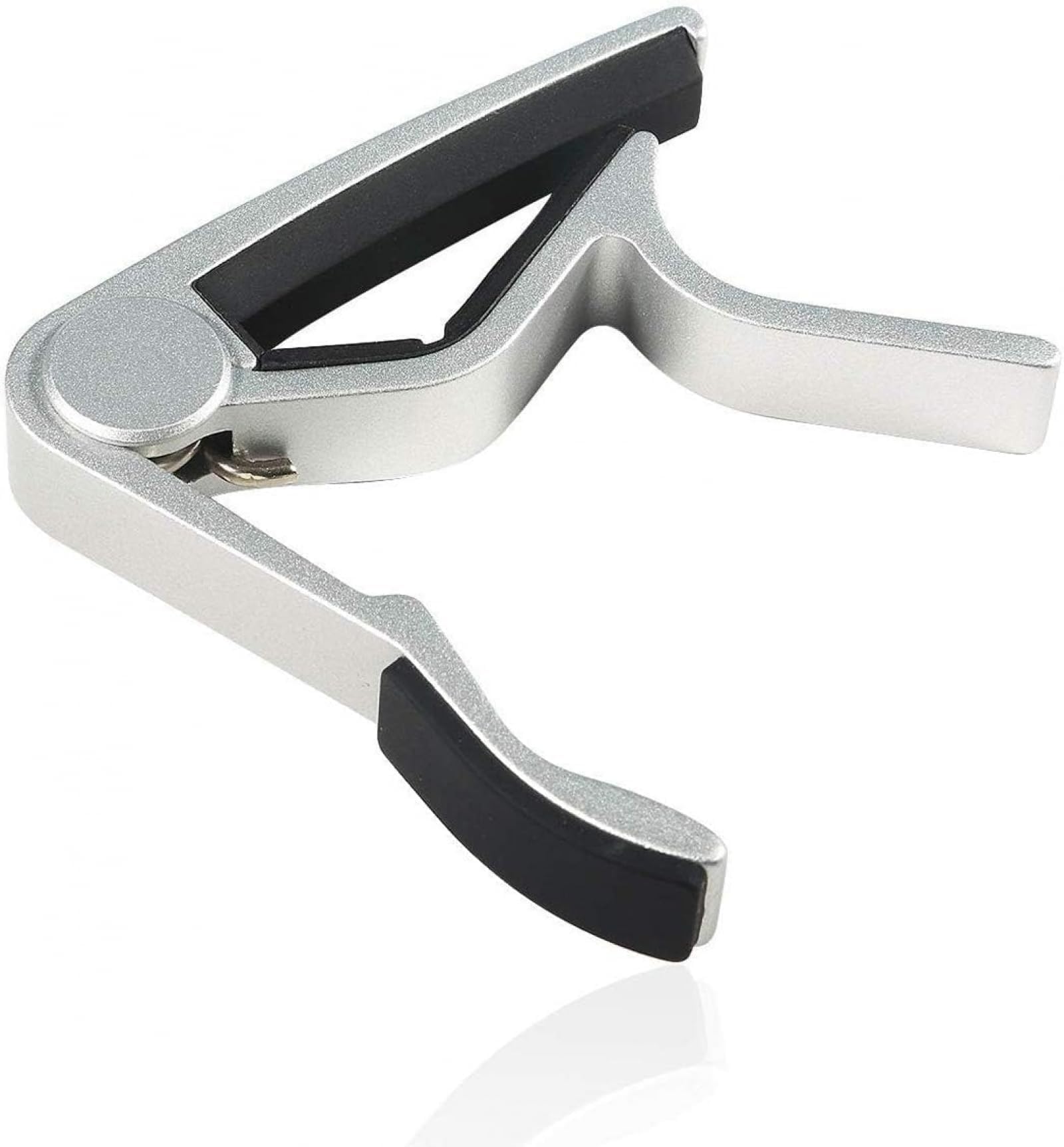 Guitar Capo Quick Change Capos for 6-String Acoustic for Acoustic Guitars Electric Guitars Capo with 5 Picks Durable and Lightweight Design Silver - Image 3