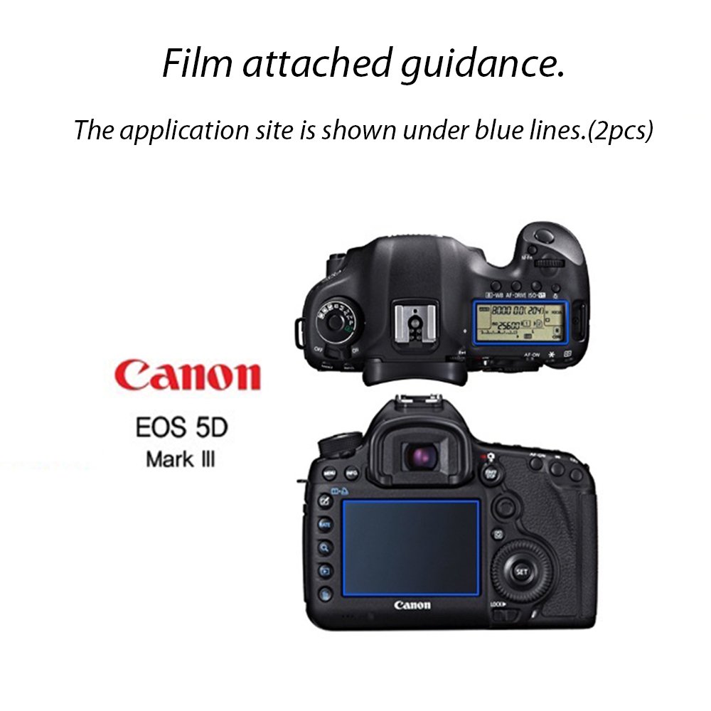 Healingshield AFP Olephobic Premium LCD Screen Protector for Canon EOS 5D Mark 3
