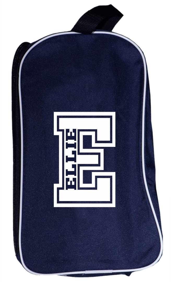 Personalised Boot Bag Football Rugby Sports School Shoe Bags Custom Printed (Navy)