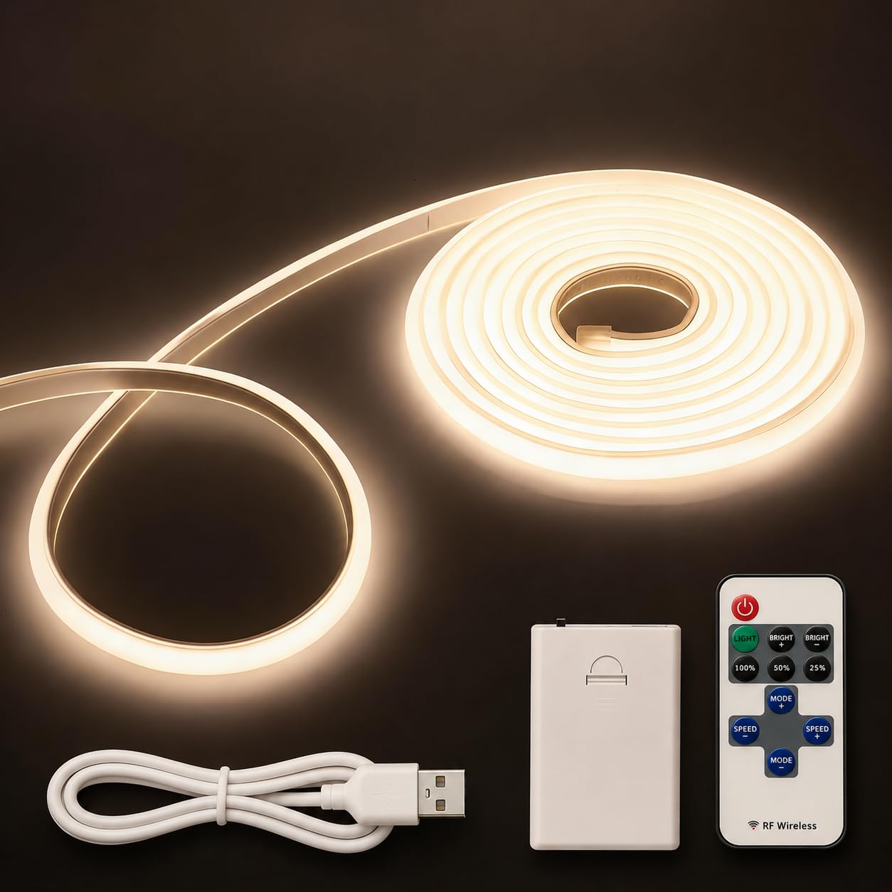Shengruili COB LED Streifen,Hohe Dichte LED Strip Lights mit