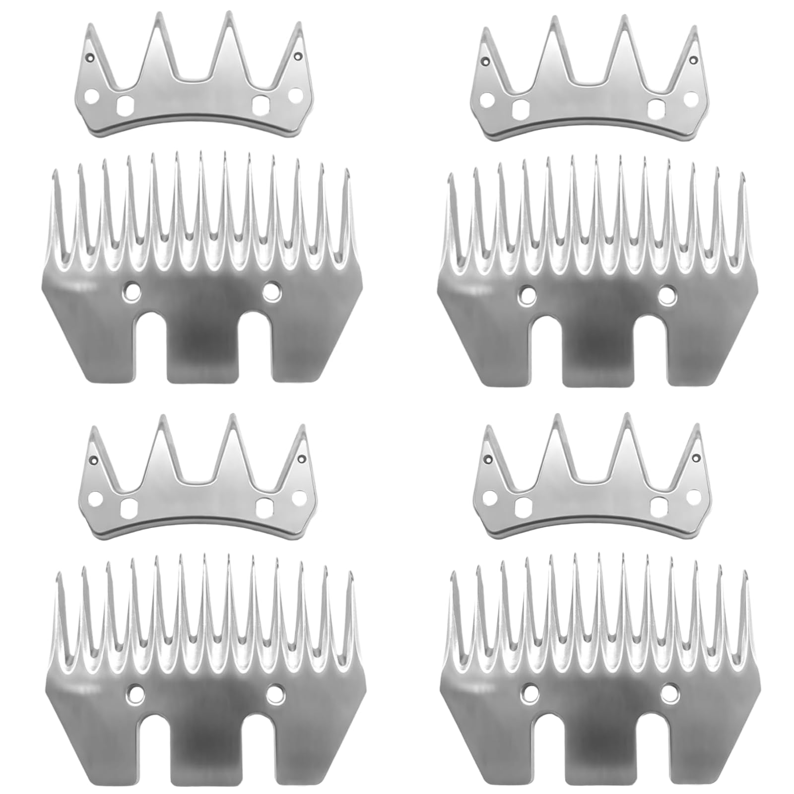 13 Tooth Sheep Shear Clipper Replacement Blades, Compatible with Oster/Lister/Heiniger/GDJOB/BEETRO/Dragro/TAKEKIT Sheep Clippers, for Grooming Goats, Lambs, Llamas, Alpacas. 4Pcs.