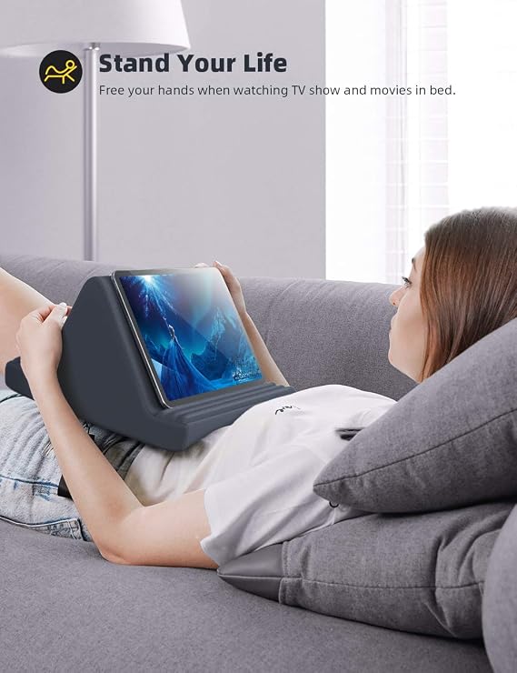 Lamicall Tablet Pillow Stand iPad Bed Soft Holder for Lap 6 Viewing Angles