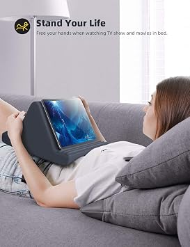Lamicall Tablet Pillow Stand iPad Bed Soft Holder for Lap 6 Viewing Angles