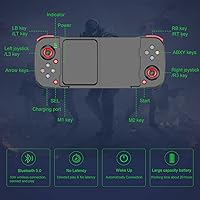 Vista 8 de Megadream Controlador de juego móvil Gamepad para iPhone iOS Android PC funciona con iPhone131211X, iPad, Samsung Galaxy, Motorola, TCL, tableta