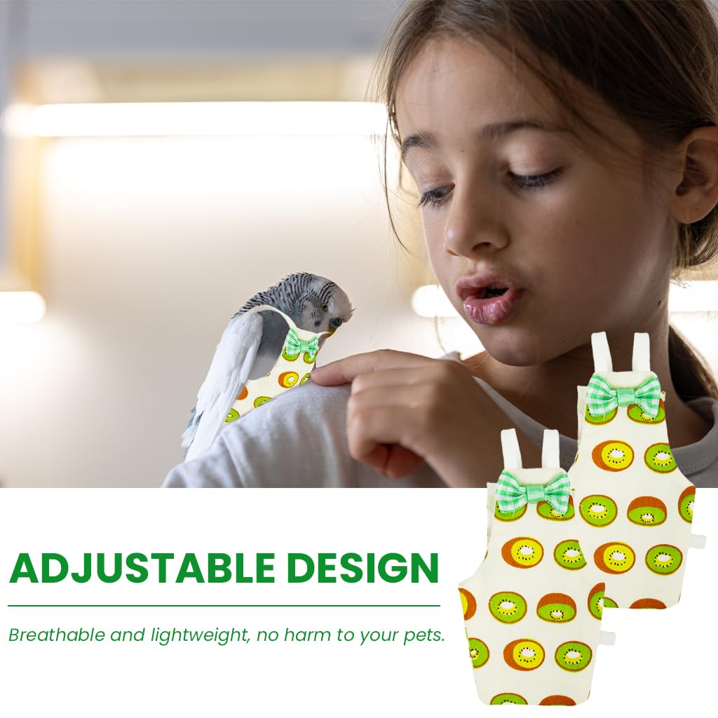 Zibuyu 2-Piece Waterproof Parrot Diaper Adjustable Washable Size M 4
