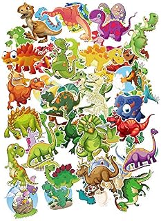 100 Pcs Dinosaurs Pattern Stickers Vinyl Waterproof Cute Graffiti Stickers Pack for Water Bottle Laptop Luggage Skateboard