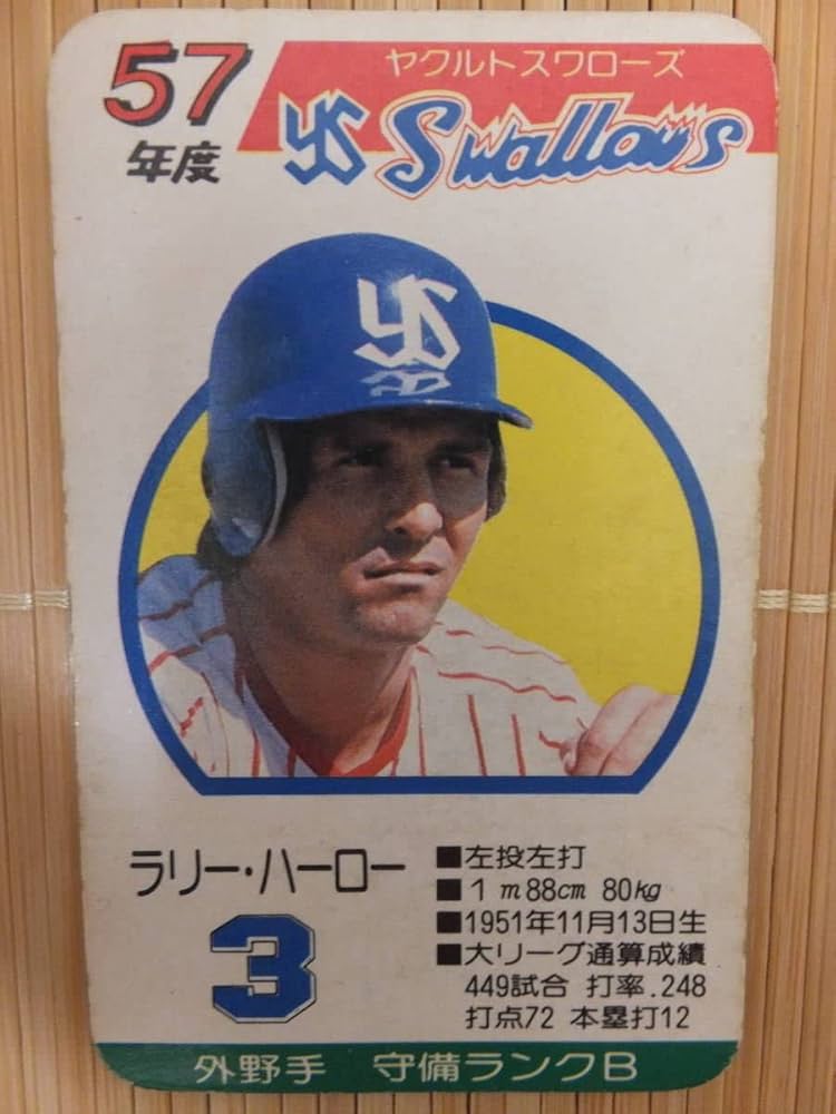 タカラ 野球カードゲーム 57年度 ヤクルトスワローズ 美品 Yahoo!オークション - タカラプロ野球カードゲーム昭和57年度