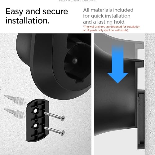 Miniatura 6 de Spigen Soporte organizador de cables todo en uno diseñado para cargador EV de nivel 2 (enchufe J1772 CCS) Soporte de cable/organizador de accesorios