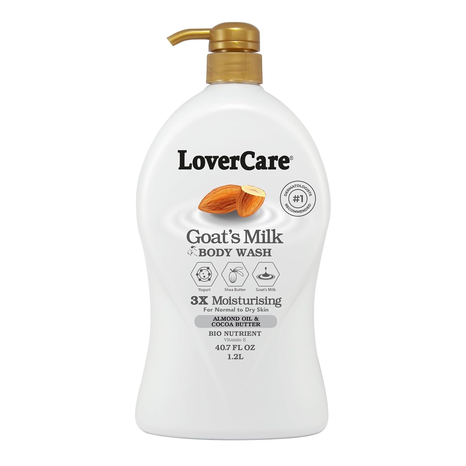 Goat's Milk Body Wash 3x Moisturising plus Bio Nutrient (Almond Oil and Cocoa Butter) 40.7 fl oz