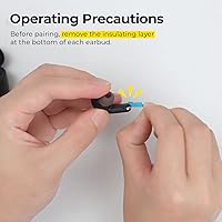 Vista 9 de havit Space NC01T Hybrid Active Noise Cancelling Wireless Earbuds, Bluetooth 6.0 in-Ear Headphones, 6 Mics ENC Clear Call Ear Buds, 30+H Playtime