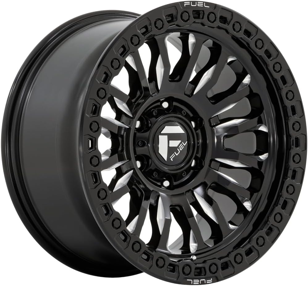 FUEL OFF-ROAD FC857 RINCON 20X10 6X135 4.79-18mm MATTE BLACK WITH GLOSS BLACK LIP - FC857MB20106318N