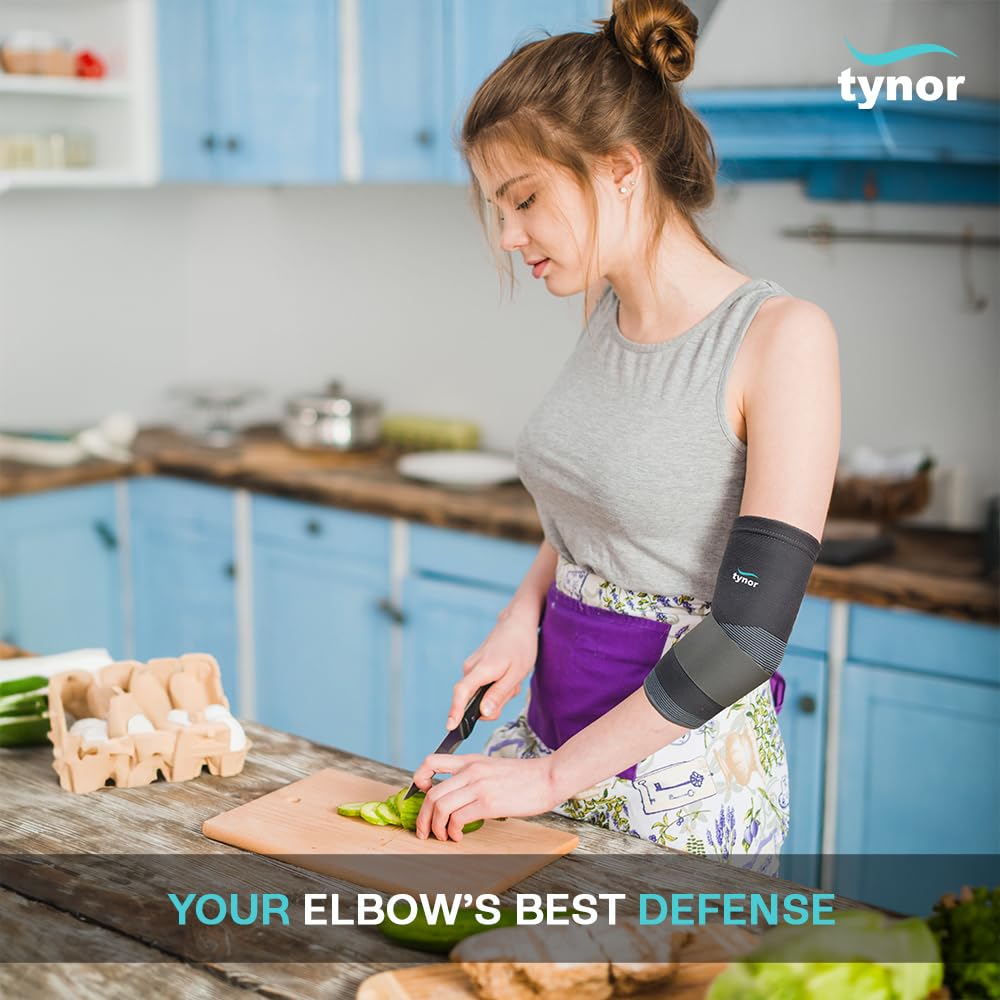 TYNOR Elbow Support, Grey, Medium, 1 Unit 4