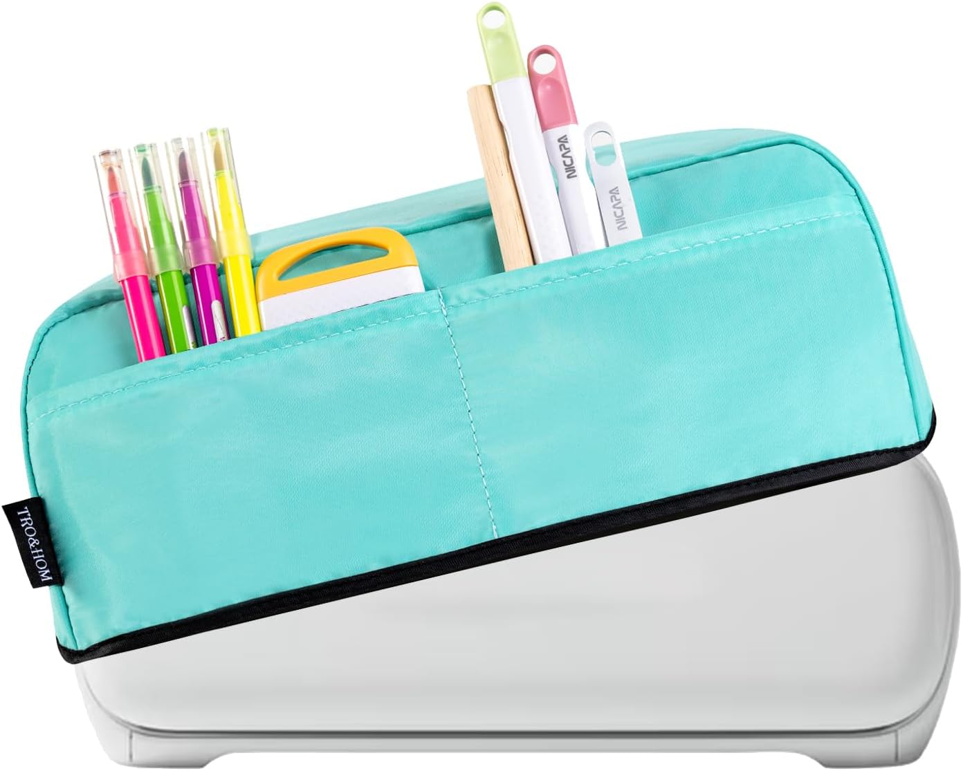 TRO&HOM Dust Cover Compatible with Ccut Joy Xtra Smart Cutting Machine,Cover with Pockets for Crcut Accessories and Tools