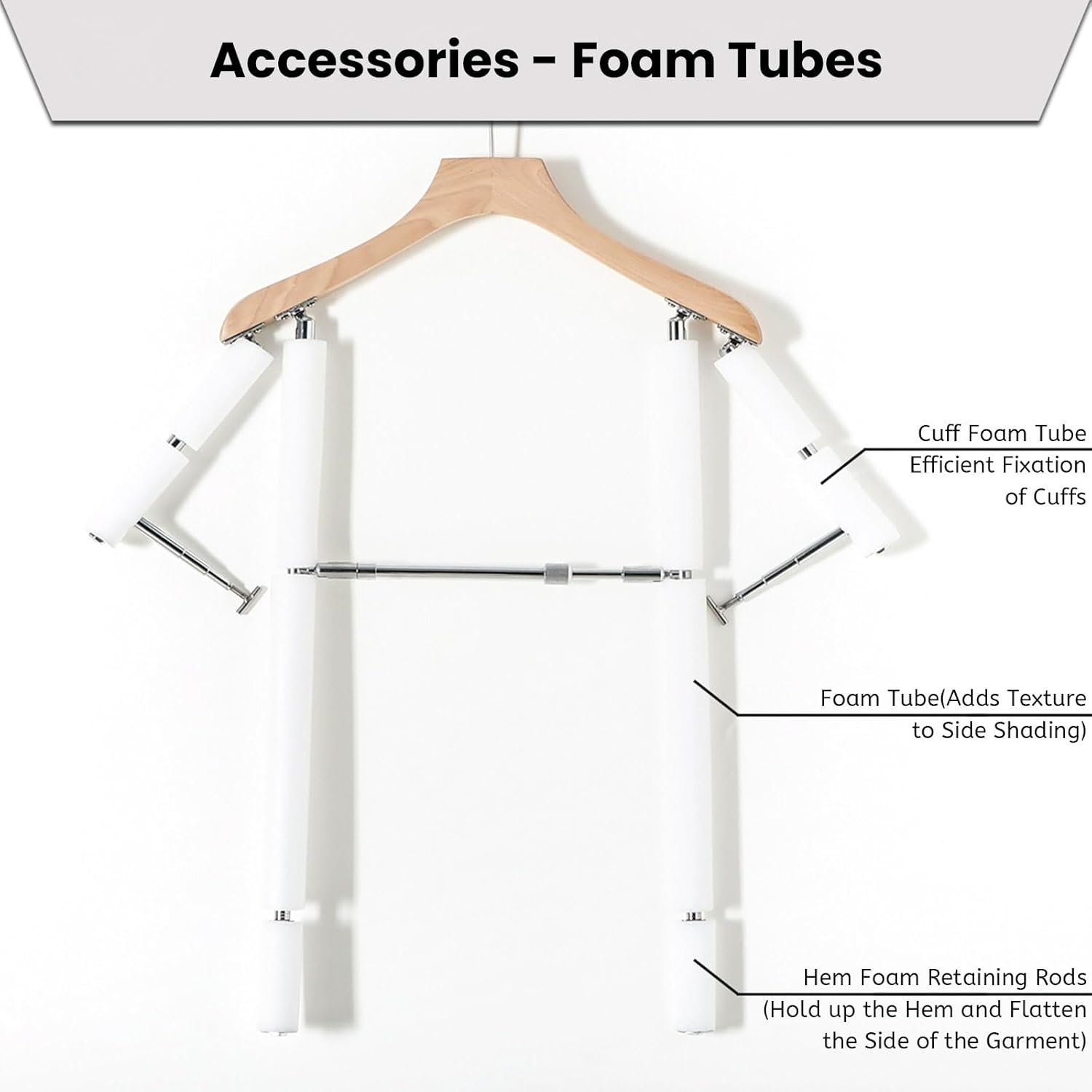 Adjustable Mannequin Hangers for Short Sleeve Wooden Torso Clothes Rack Metal Frame Dress Form Clothes Hanger Space Saving for Shirts Skirts T-Shirts and More Clothing/Boutique Photography