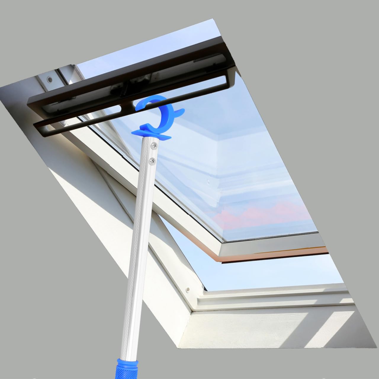 VILLCASE Jalousien-Öffnungsstange 46,2 cm, 151 g – Fensteröffnerstange zum einfachen Öffnen & Schließen von Markisenfenstern ohne Leiter, für hohe Wohnzimmer- & Küchenfenster, innen & außen