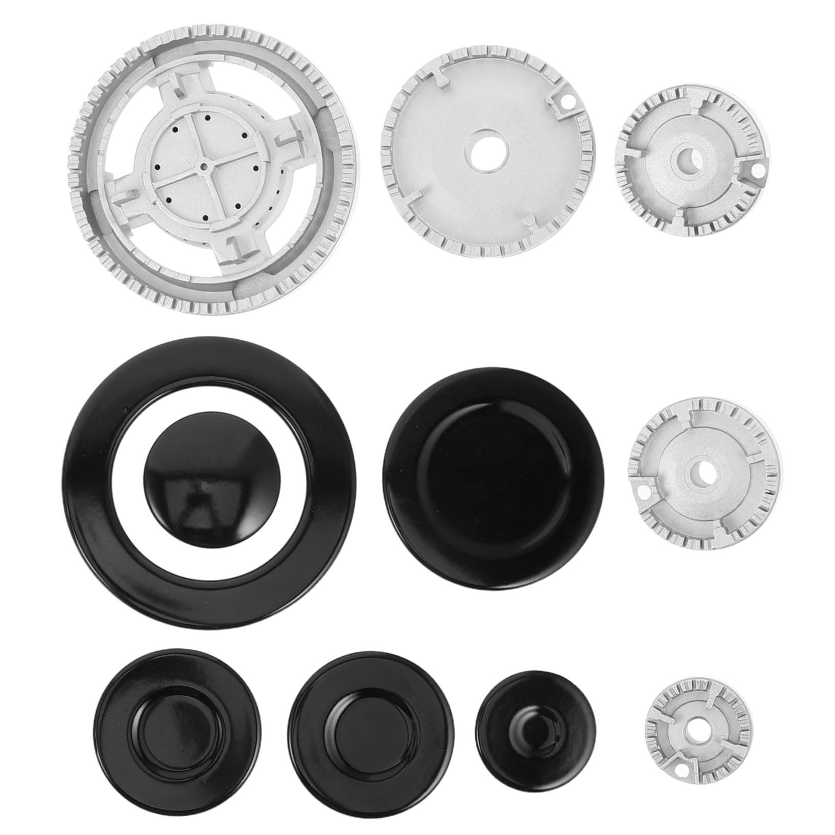 Chapeaux de brûleur gaz concaves pour cuisinières table de cuisson stable - 8