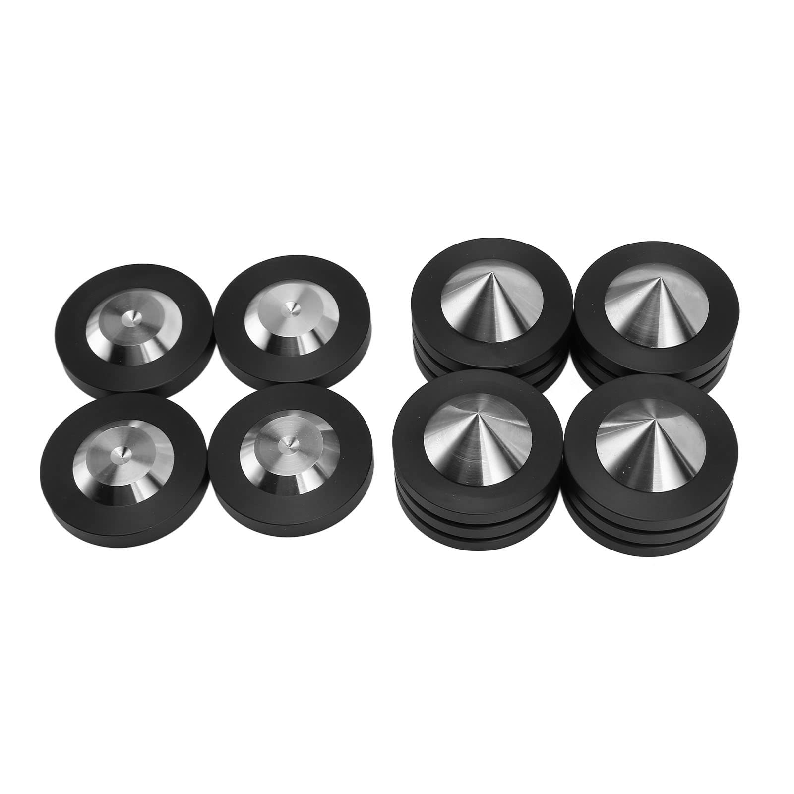 Yunseity 4 Punte per Piedini Isoanti per Altoparlanti 36 X 12 Mm, Cuscinetti Isoanti per Altoparlanti Hifi in Acciaio Inossidabile, Protezioni per Pavimento, per,