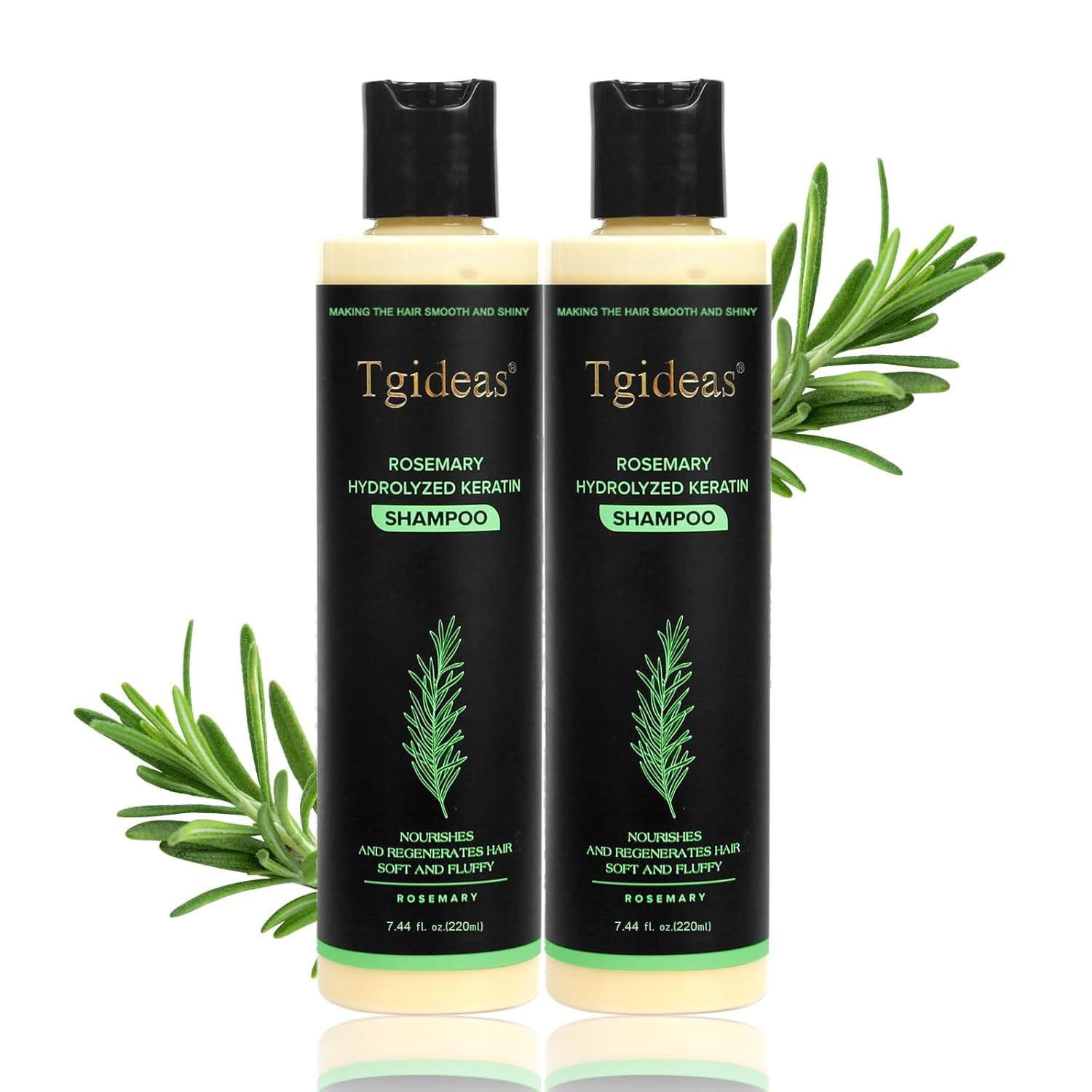 Tgideas Rosemary Biotin Volumizing Shampoo for Thinning Hair | Keratin Strengthening, Helps Boost Volume, Reduce Breakage, Nourishing Formula, Long-Lasting Hair Care, Gentle Daily Routine - 200ML ( Pack Of 2 )-image-11