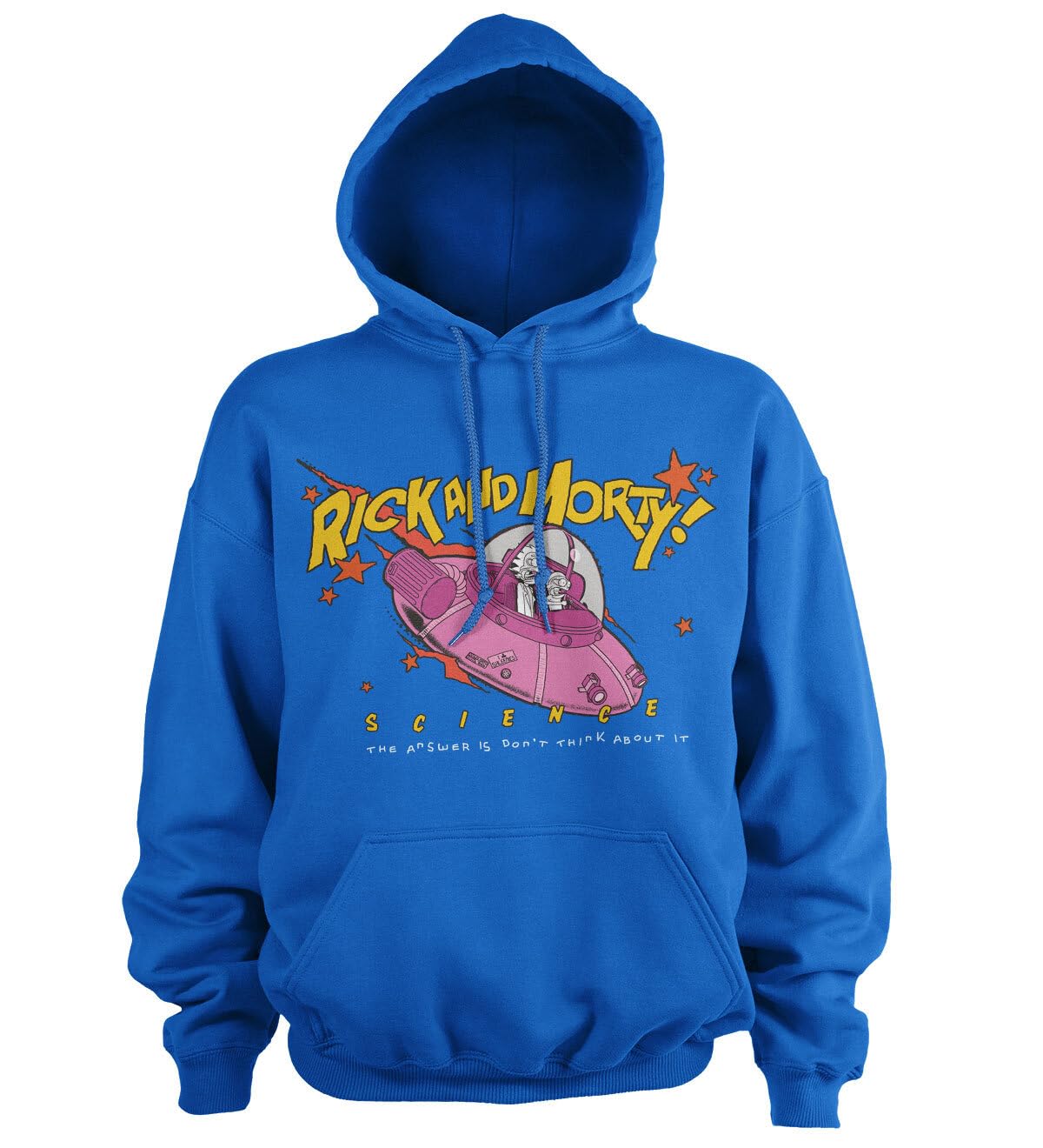 Rick and Morty Officially Licensed Science Hoodie (Blue), Large