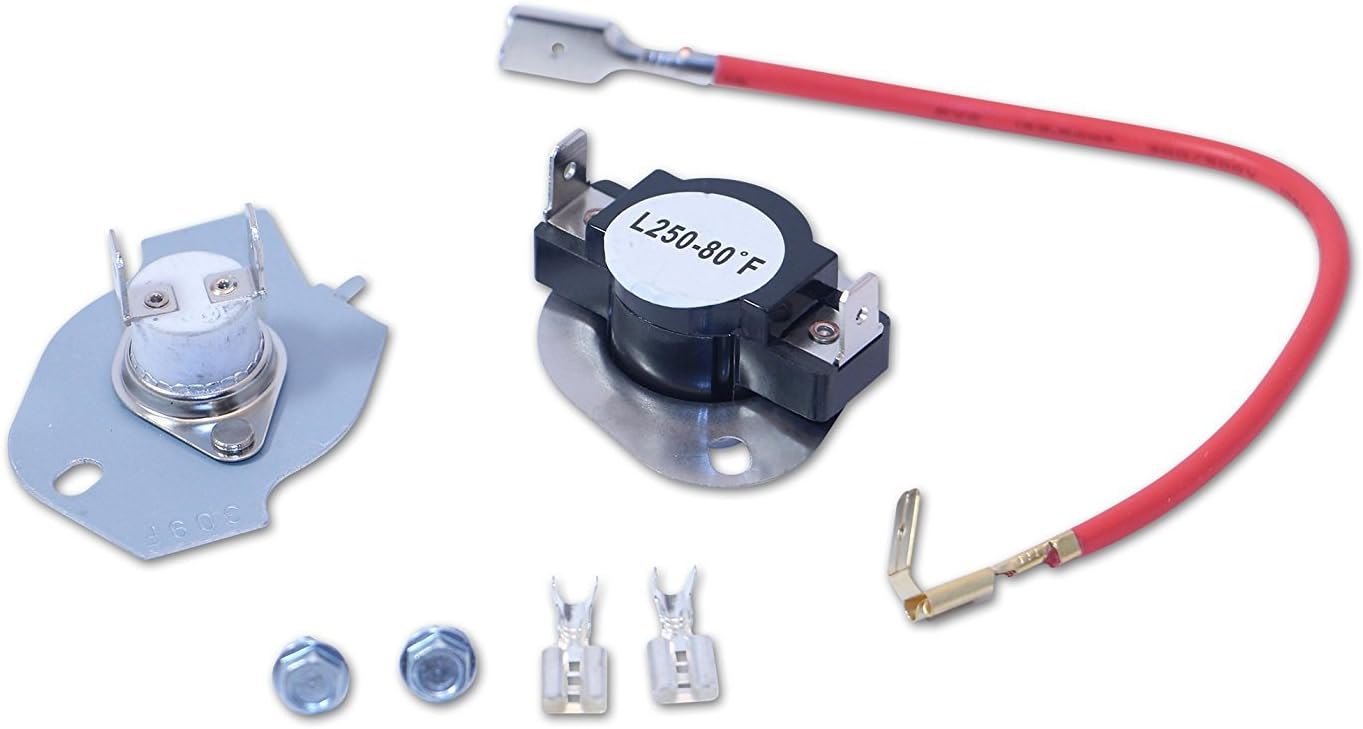 Dryer HI-Temp Cut Out Thermal Fuse Thermostat Kit 279816 by JPH Pro Products