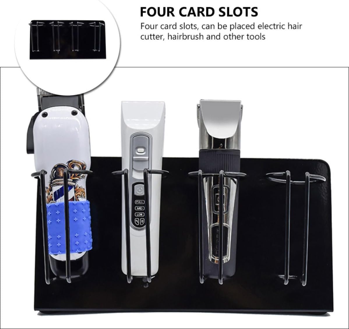 YARNOW Hair Clipper Organizer Rack for Hairdressing Tools, Stainless Steel