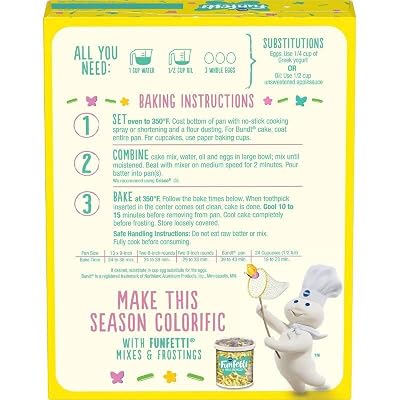 Funfetti Pillsbury Spring Cake Mix With Candy Bits - 15.25oz