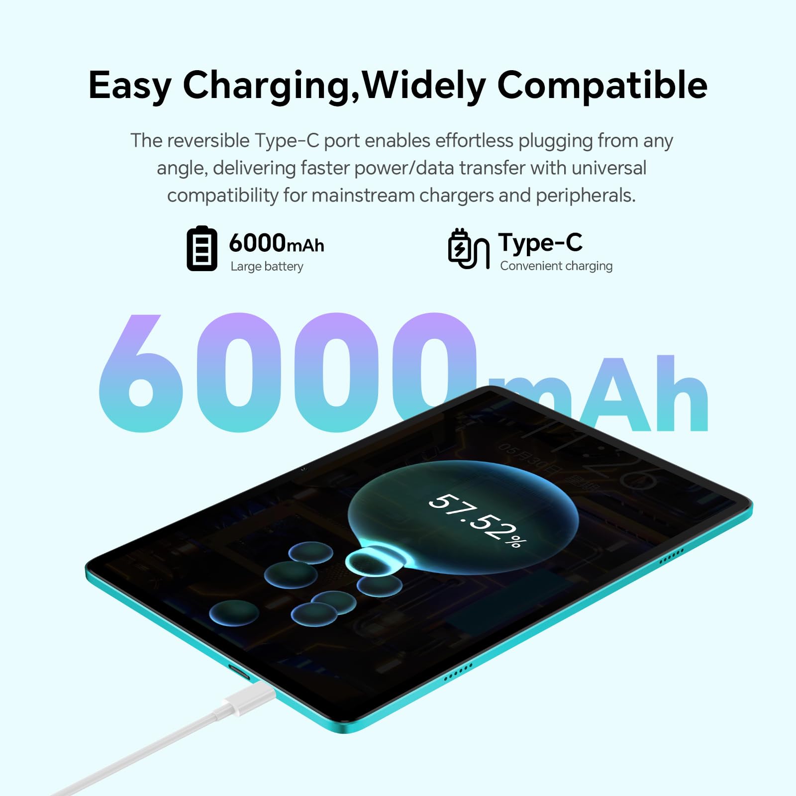 TECLAST P33 Tablet 10 Pollici Android 15,9GB RAM+64GB ROM(3TB TF),2GHz Octa-Core, Widevine L1/5GHz WiFi/Bluetooth 5.4/3.5mm Jack/Tablet con Tastiera+Custodia+Penna