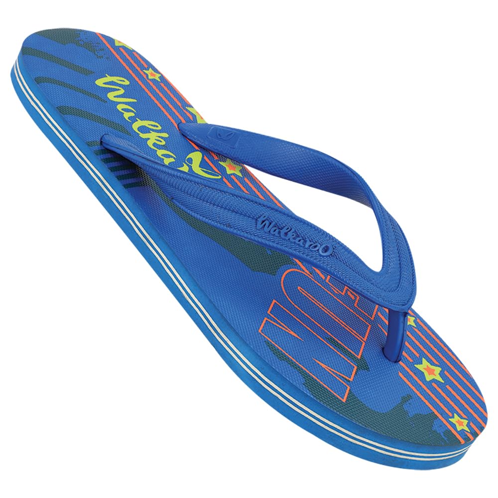 WALKAROO WC4047 Mens Casual Wear and Regular use Slippers for Indoor and Outdoor - Blue (B0CNW6VMLN) Amazon Price History, Amazon Price Tracker