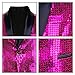 Nawgut Sequin Blazer Metallic Suit Disco Prom Shiny Jacket Wedding Party Banquet Fashion Tuxedo for Mens Adult-XX-Large