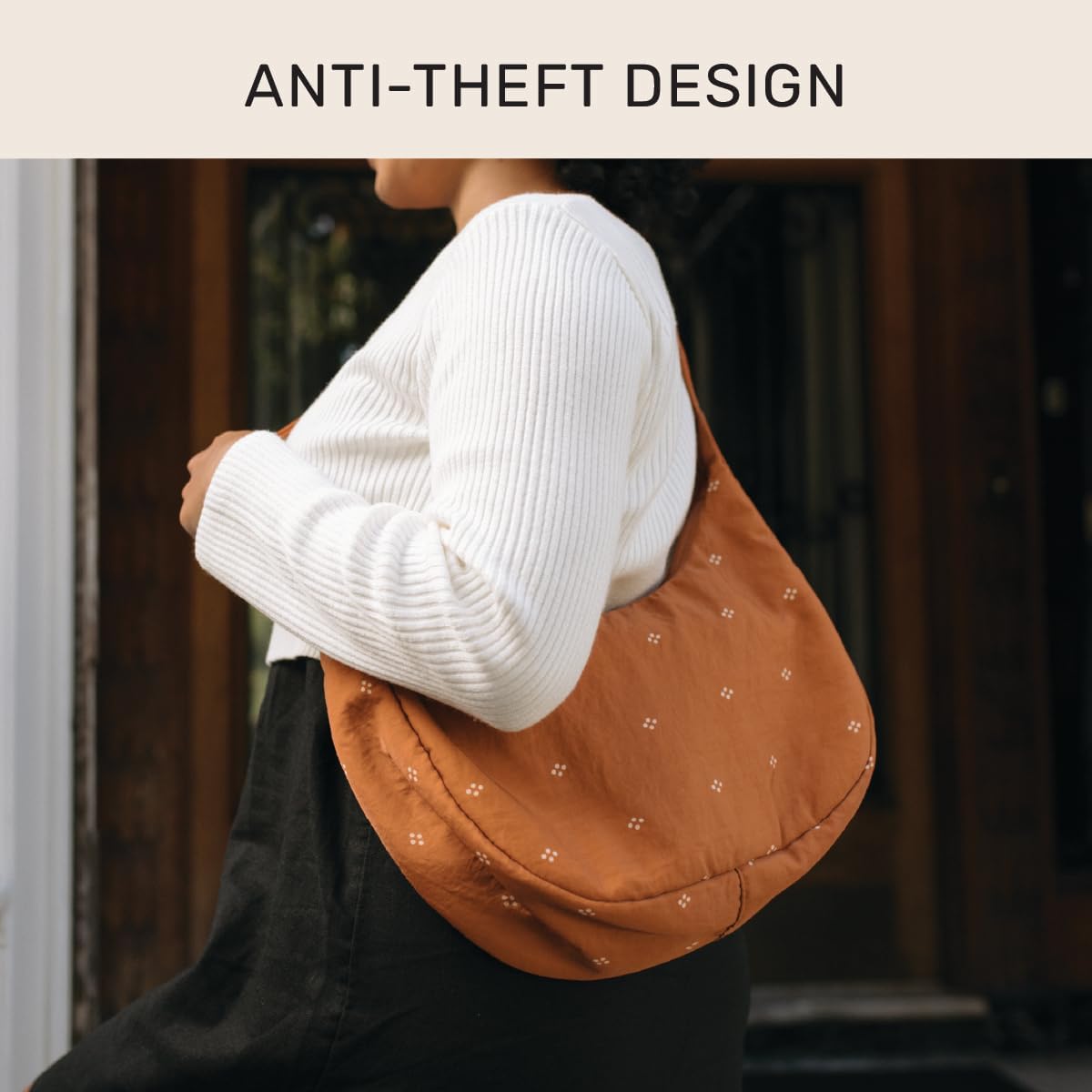Jadyn Crescent Bag, Large Crossbody for Women – Comfortable, Versatile Anti-Theft Shoulder Bag for Travel, Everyday Use