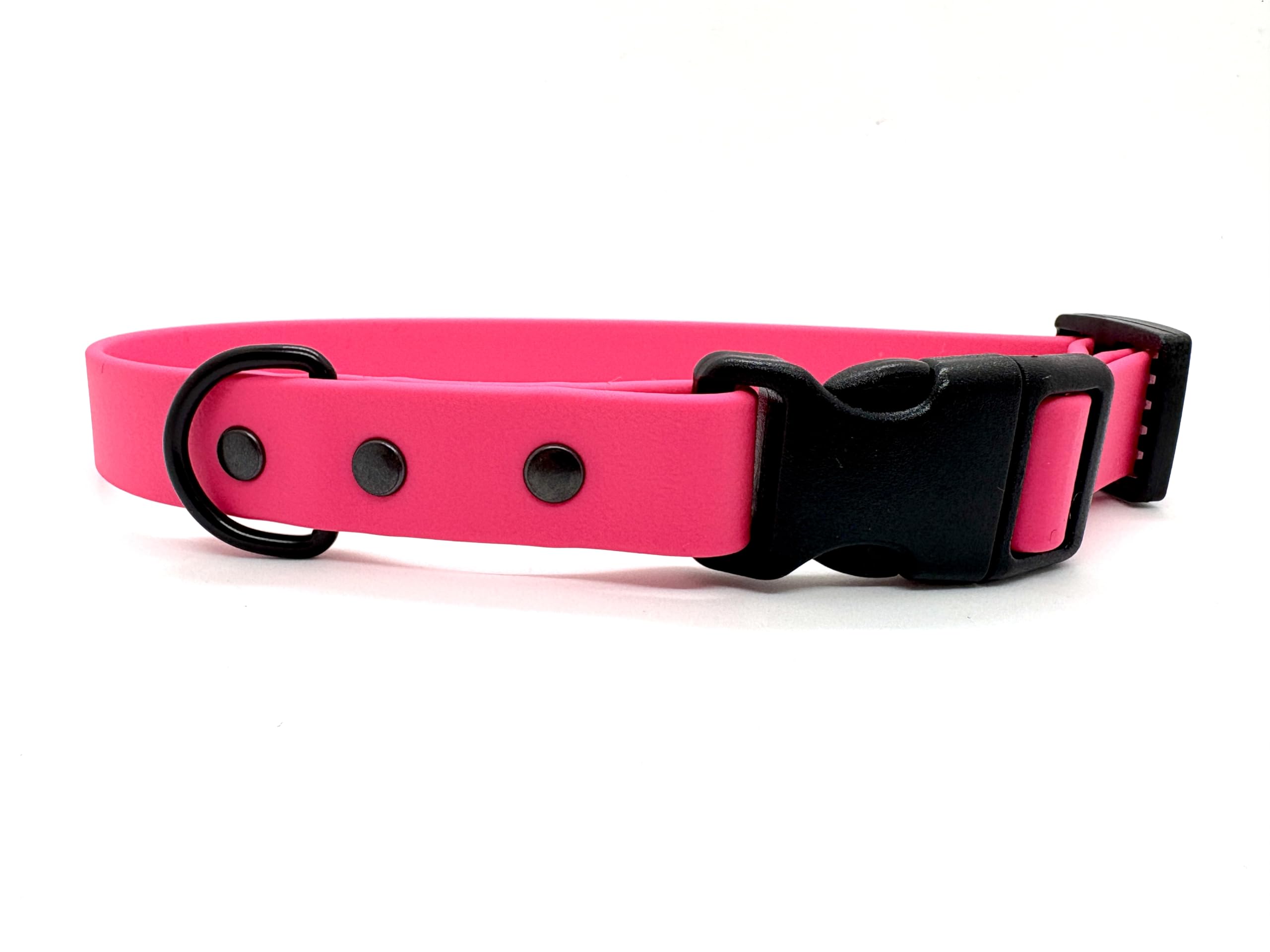 Biothane Waterproof Dog Collar with Quick Release Buckle (Hot Pink, Small 25cm-30cm 20mm wide) โ image 1