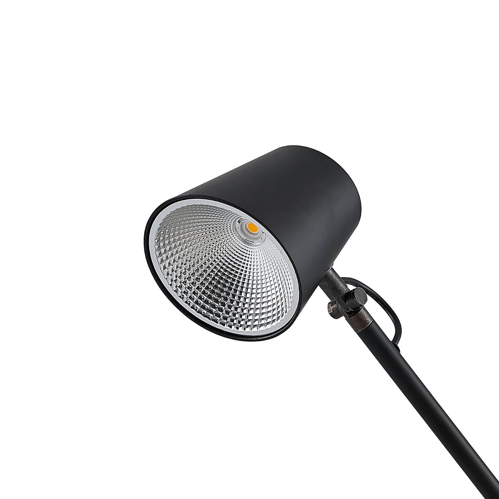Lucande LED Tischlampe Tarris dimmbar (Modern) in Schwarz aus Metall (1 flammig,) - Tischleuchte Schreibtischlampe Nachttischlampe Arbeitszimmerleuchte