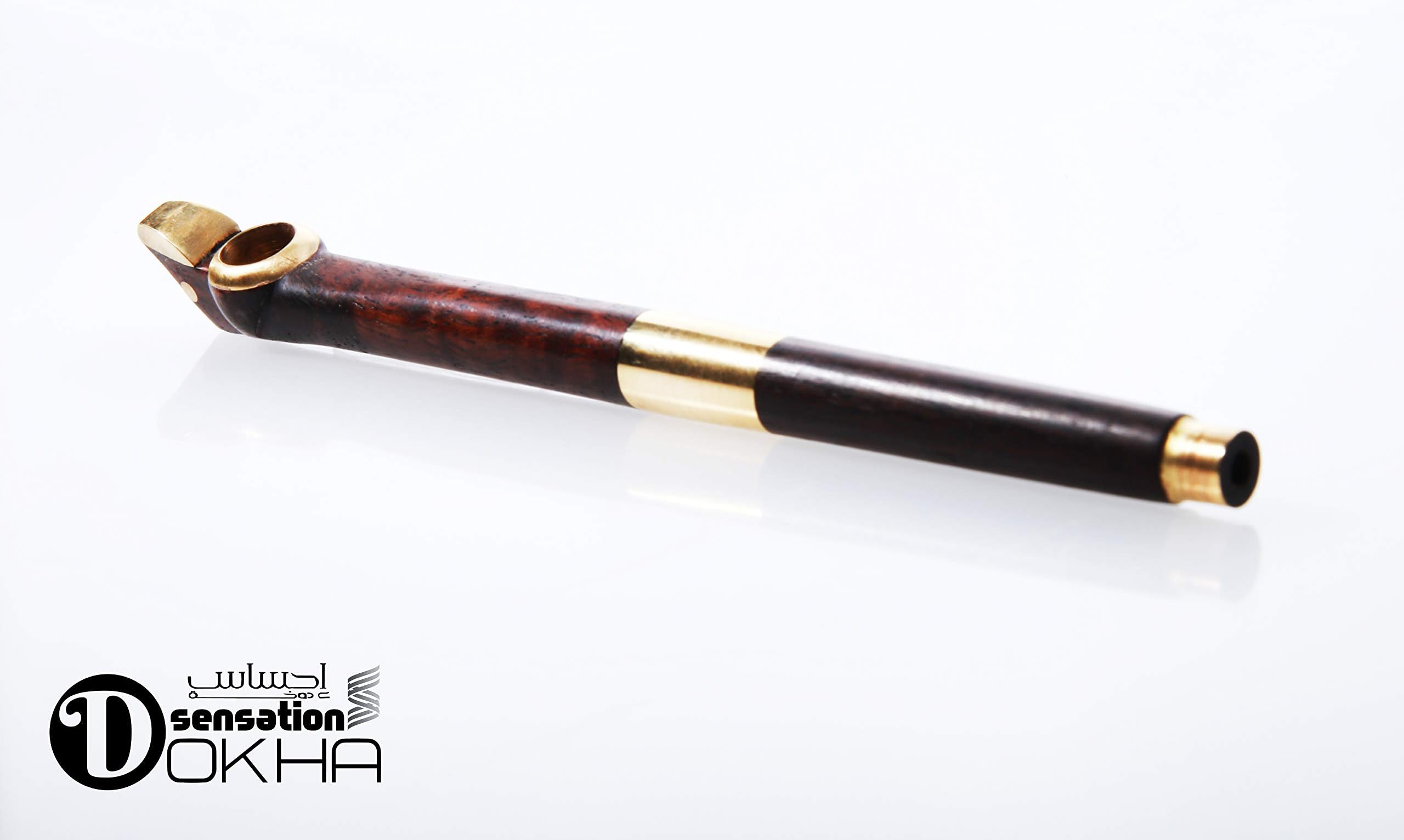 Sensation Dokha- Vintage and Modern Handmade Dokha Medwakh Pipes Finish W/ 2 Year Guarantee (Roman Wood)