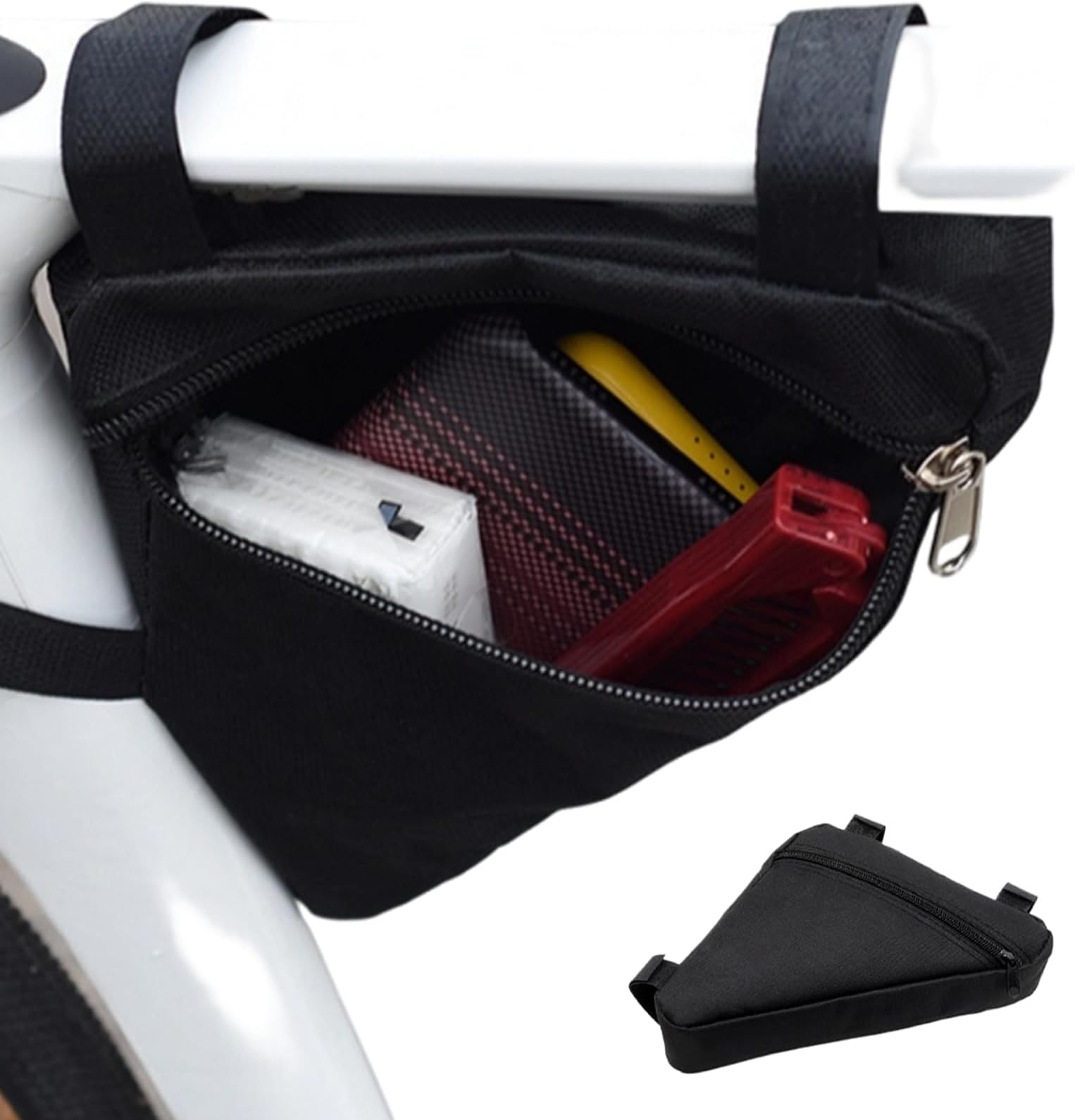 Mountain Bike Frame Bag,Triangular Storage Pouch for Bicycle,Frame Cycling Bottle Pouch - for Mountain Road City Gravel Travel Urban Daily Commuting Outdoor Touring