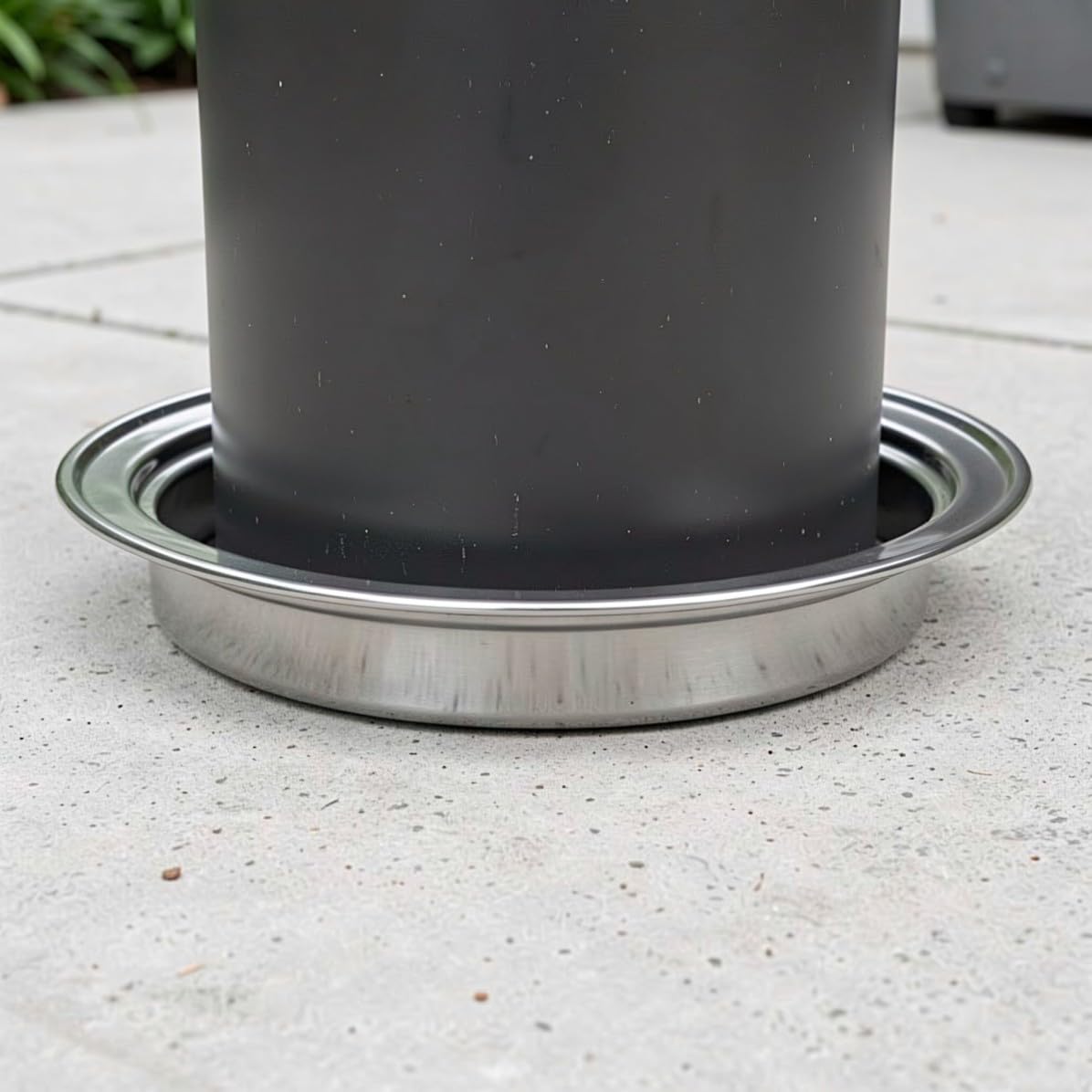 Vaschetta Raccogli Liquidi Barbecue Rotonda 13,5 Pollici Acciaio Inox