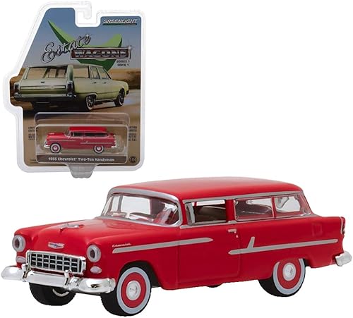 Miniatura 1 de DIECAST 1:64 Estate Wagons Series 1-1955 Chevrolet Two-Ten Handyman (RED) 29910-B por Greenlight