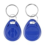 LIBO RFID Keychains 125KHz T5577 NFC Token Proximity ID Access Control Key Fob Tags Card Programable Blue Color
