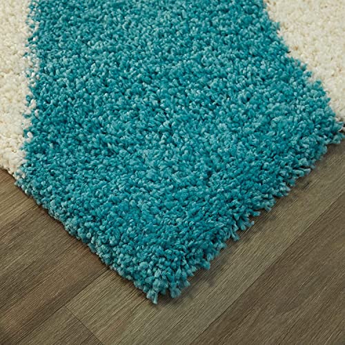 Image of Soft Modern Shag Area Rugs Fluffy Living Room Carpet Comfy Bedroom Home Decorate Floor Kids Playing Mat Size 8x10 Feet Color Multi R
