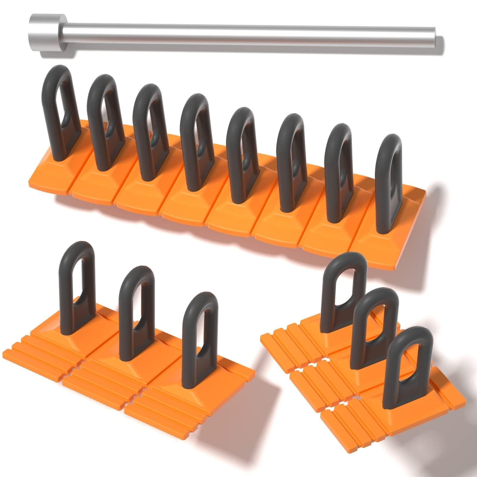 Jaffiust 3PCSCar Dent Repair Tools Heavy Duty Paintless Repair Removal Tools Strong Dent Puller Handle Lifter Glue Tabs Powerful Body Repair Dent Remover Tool Kit for Car Dent Repair (Yellow)