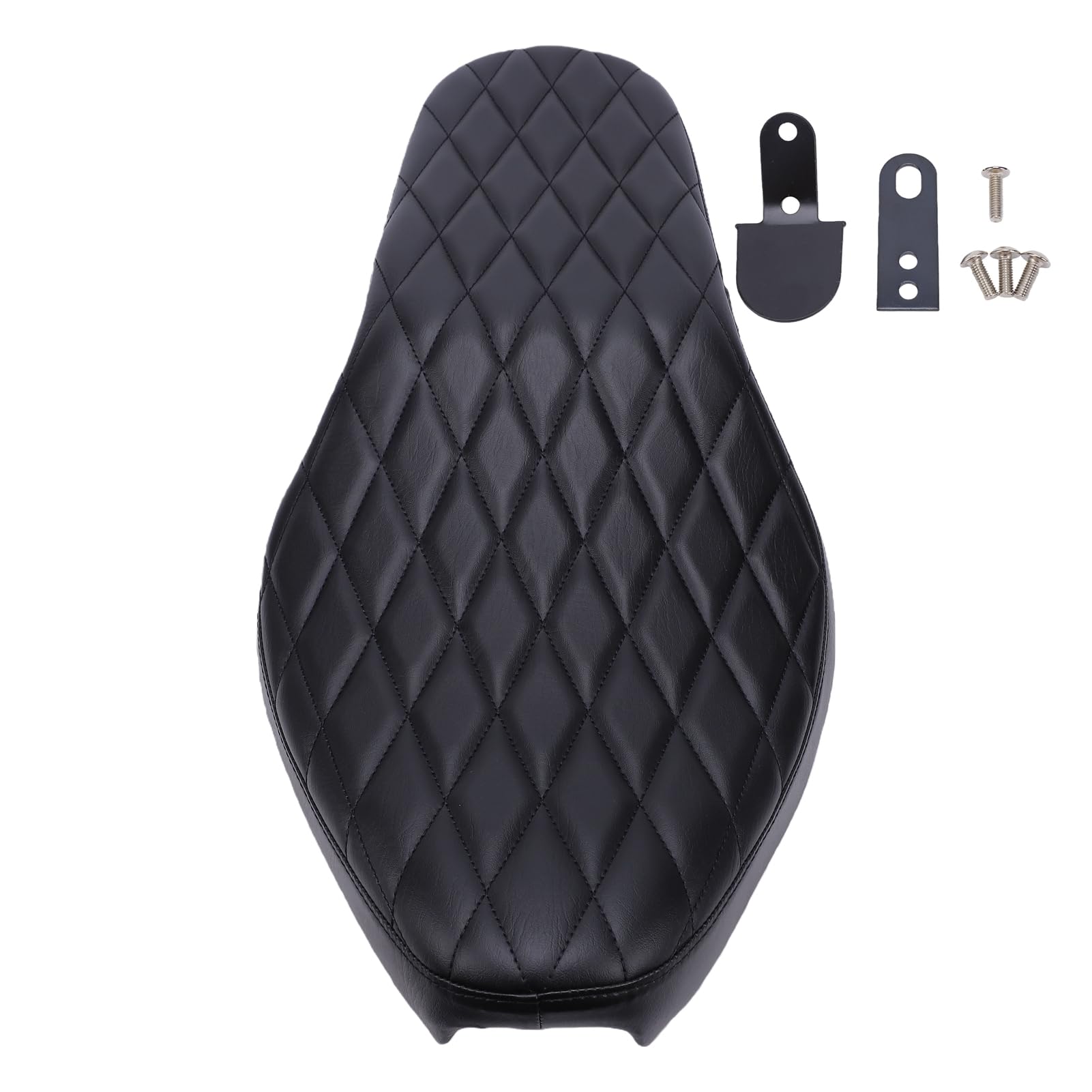 Cosiki Motorcycle Driver Passenger Seat Replacement, Direct Fit Black | Trwała konstrukcja z PP i gąbki, większy komfort jazdy, prosty montaż