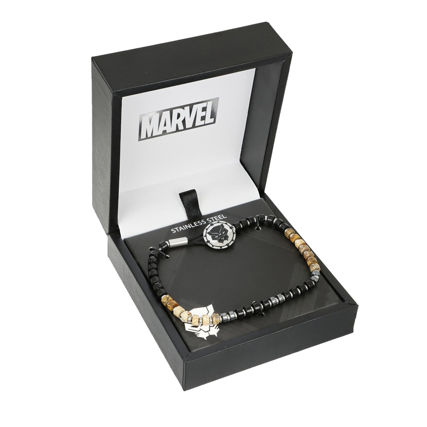 Marvel Bracelet en Acier Inoxydable avec pour Enfants, 18 cm ajustable, Bijoux Marvel